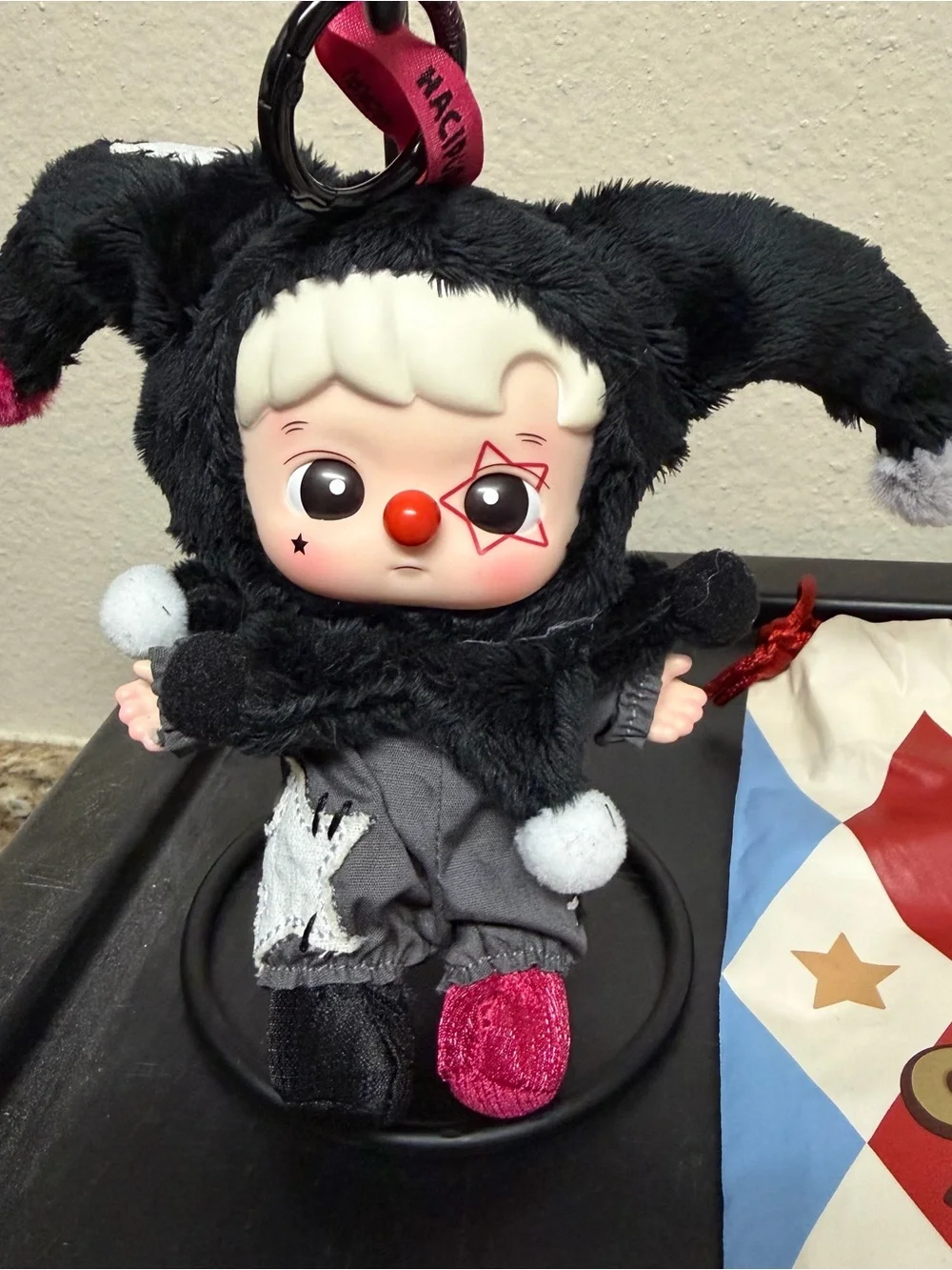 Pop Mart Why So Serious Plush Pendant Hacipupu Shadow Joker